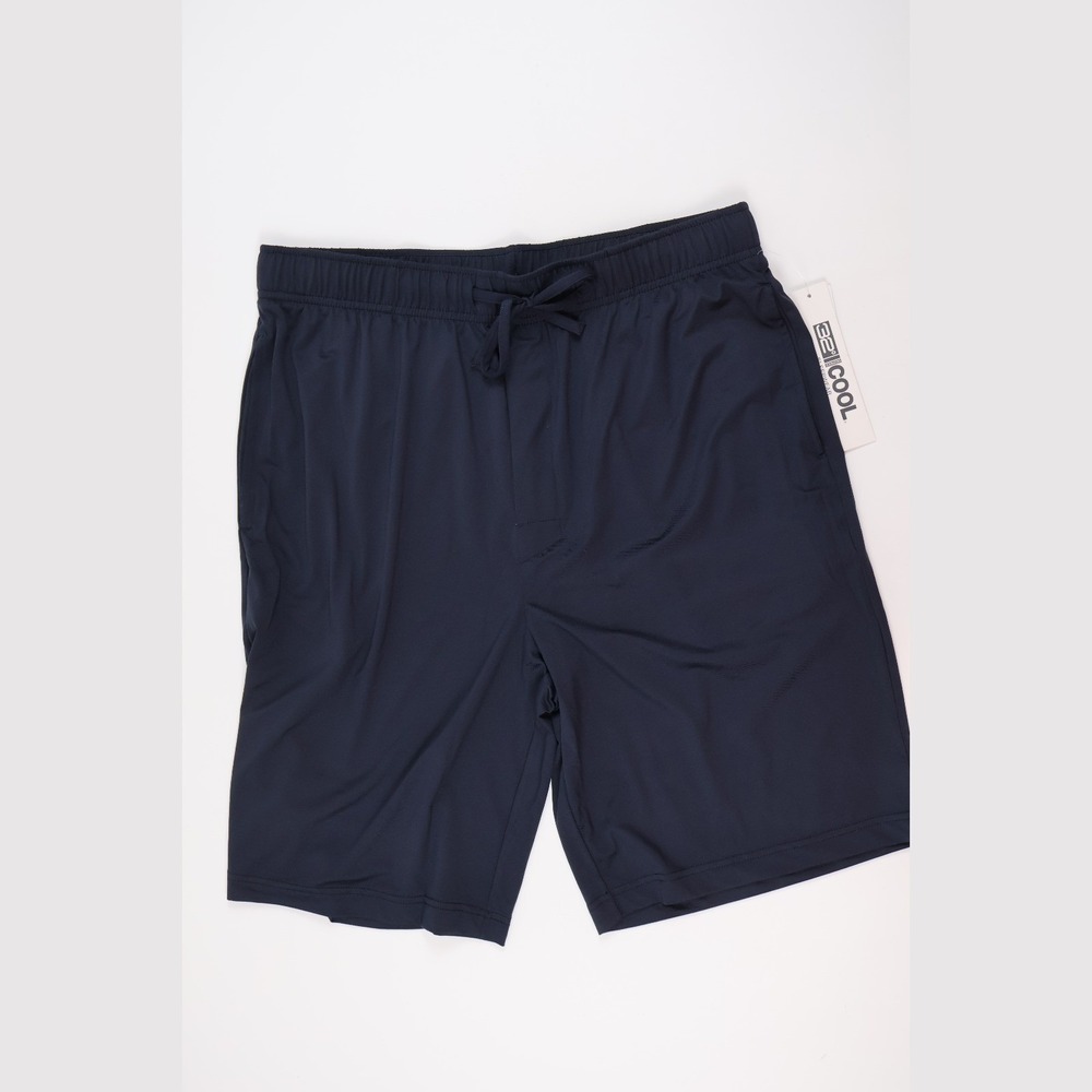 32 Degrees Shorts Cool Active Lounge Navy Blue Solid Large NWT